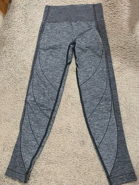 Gymshark Grey Seam-Detail High-Waist Leggings